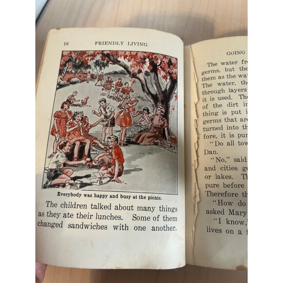 Happy living Health and safety series school book Mcnally HC 1927 VtG - Picture 8 of 11